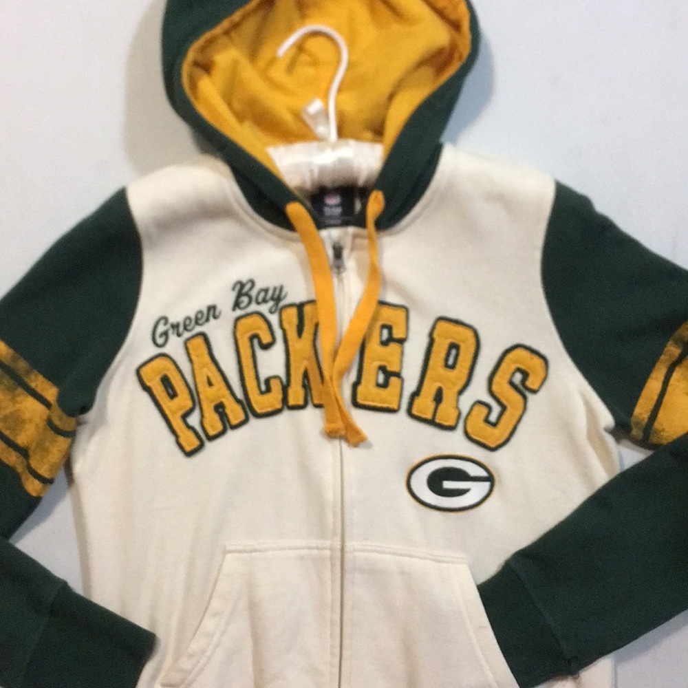 Green Bay embroidered zip hoodie